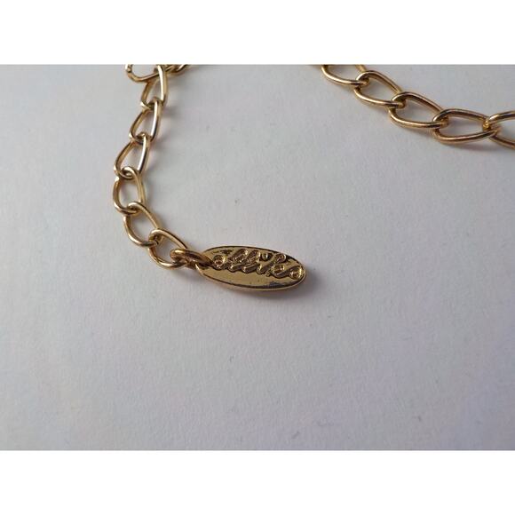 Etikka Choker Necklace Tiger Eye Round Stone with 3 Crystals accents Length 16" - Picture 9 of 12